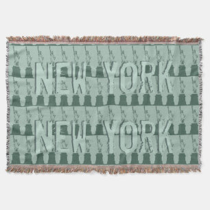 Couverture New York Blanket NYC Statue de la Liberté Blanket