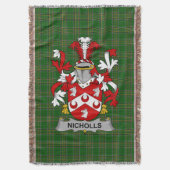 Couverture Nicholls irlandais ou Nichols Coat d'armoiries Fam (devant Vertical)