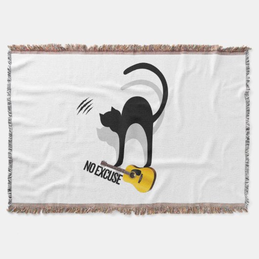 Couverture No Excuse Cat per throw blanket (Devant)