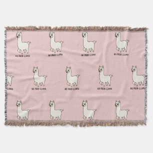 Couverture "No Prob-Llama" Doodle de lama mignon - Ambiance d