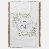 Couverture Noces d'argent 25 ans de mariage avec feuillage (devant Vertical)