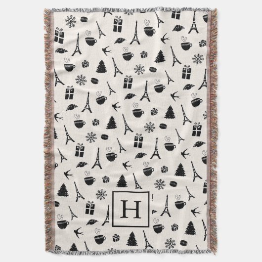 Couverture Noël à Paris | Monogramme (devant Vertical)