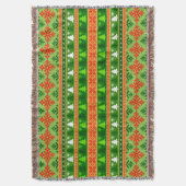 COUVERTURE NOËL ARBRE VERT BLANC ORNAMENTS ROUGES (devant Vertical)