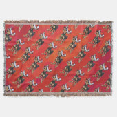 Couverture Noël Chihuahua en rouge (Devant)