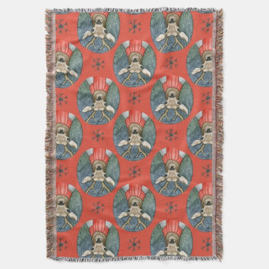 Couverture Noël Deer Woodland (devant Vertical)