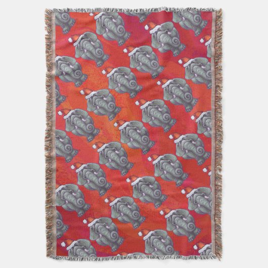 Couverture Noël des éléphants en rouge (devant Vertical)