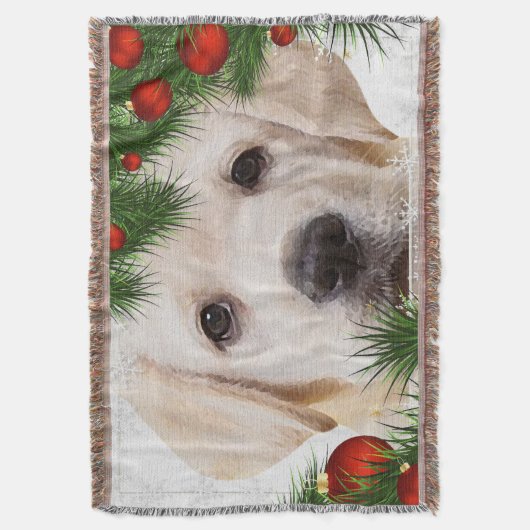 Couverture Noël du Labrador jaune (devant Vertical)