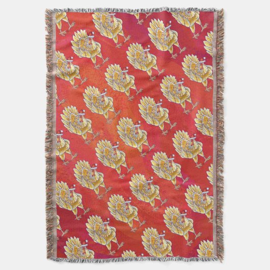 Couverture Noël Du Poulet Sur Rouge (devant Vertical)