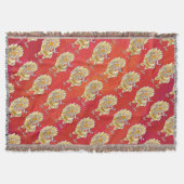 Couverture Noël Du Poulet Sur Rouge (Devant)