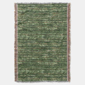 Couverture Noël Faux Fils Verts Tissés (devant Vertical)