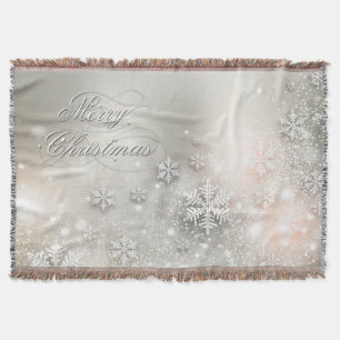 Couverture Noël Fête Élégant Flocon de neige