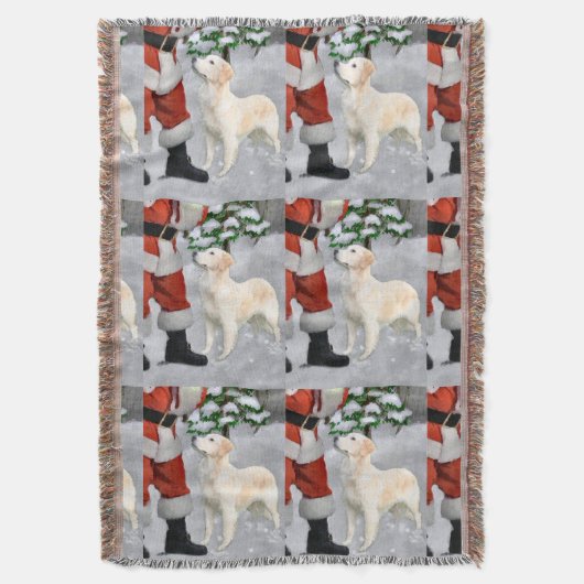 Couverture Noël Golden Retriever (devant Vertical)