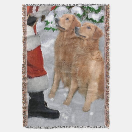 Couverture Noël Golden Retriever (devant Vertical)