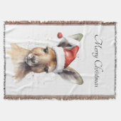 Couverture Noël Kangaroo, personnalisable (Devant)