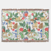 Couverture Noël Noël Noël Noël Snowman, Pine Cones, Holly (Devant)