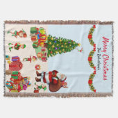 Couverture Noël Père Noël & Elfes avec des noms présents Cade (Devant)