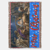 Couverture noël, personnalisé, Jeu, Ceinture & Sherpa Th (devant Vertical)