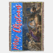 Couverture noël, personnalisé, Jeu, polaire & Sherpa (devant Vertical)