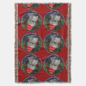Couverture Noël Schnauzer Standard (devant Vertical)