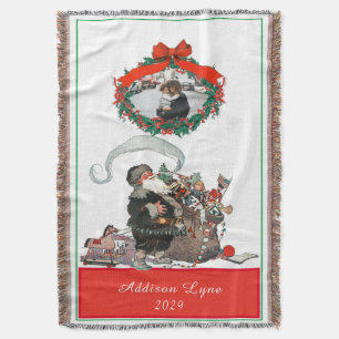 Couverture Noël traditionnel Vintage Père Noël
