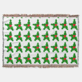 Couverture Noël Vert et rouge saint Thunder_Cove (Devant)