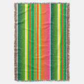 Couverture Noël vert rouge créatif artistique rayé (devant Vertical)