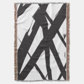 Couverture Noir & Blanc Moderne Ligne d'Art Abstrait Décorati (devant Vertical)