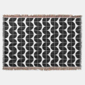 Couverture Noir et blanc Mid-Century Motif Abstrait moderne (Devant)