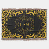 Couverture Noir et or avec initiales (Devant)