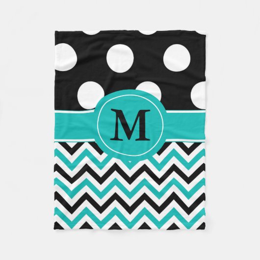 Couverture noire de monogramme de Chevron de (Devant)