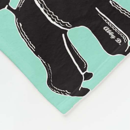 Couverture noire d'ouatine de menthe d'impression (Coin)