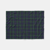 Couverture noire d'ouatine de plaid de montre (Devant (Horizontal))