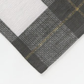Couverture noire d'ouatine de plaid d'or blanc (Coin)