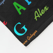 couverture noire élégante avec motif de noms de co (Coin)