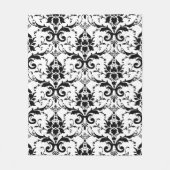 Couverture noire et blanche de jet d'ouatine de (Devant)