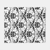 Couverture noire et blanche de jet d'ouatine de (Devant (Horizontal))