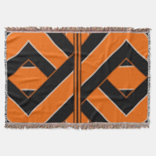 Couverture noire et par orange Unique-Modelée de (Devant)