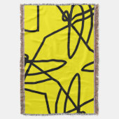 Couverture noire jaune minimaliste Art Abstrait (devant Vertical)