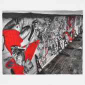 Couverture noire, rouge et blanche de graffiti (Devant (Horizontal))