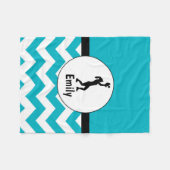 Couverture noire turquoise d'ouatine du base-ball (Devant (Horizontal))