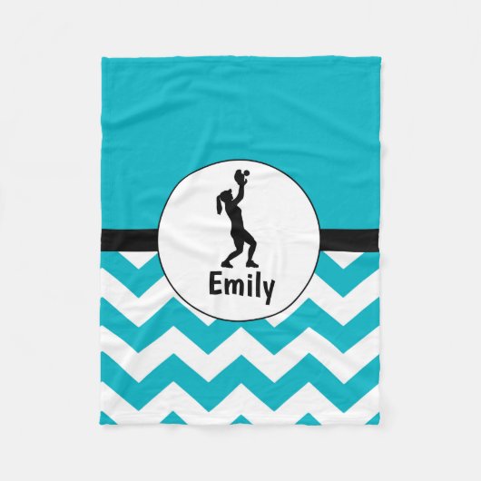 Couverture noire turquoise d'ouatine du base-ball (Devant)