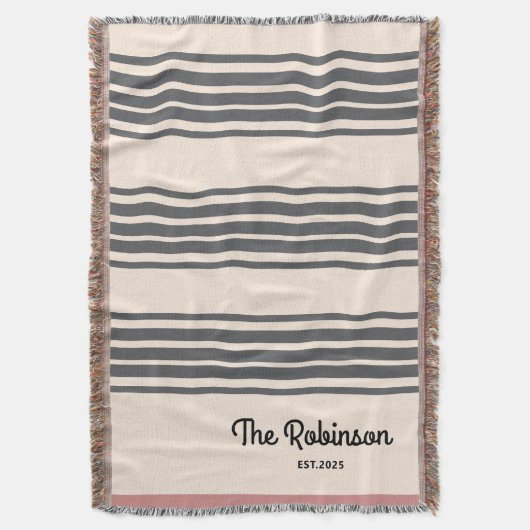 Couverture Nom de couple personnalisé moderne avec date rose (devant Vertical)