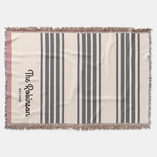 Couverture Nom de couple personnalisé moderne avec date rose (Devant)