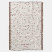 Couverture Nom de famille personnalisé Coquette festive (devant Vertical)