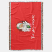 Couverture Nom de famille personnalisé Wen Père Noël Noël (devant Vertical)