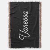 Couverture Nom d'écriture professionnelle noir personnalisé (devant Vertical)