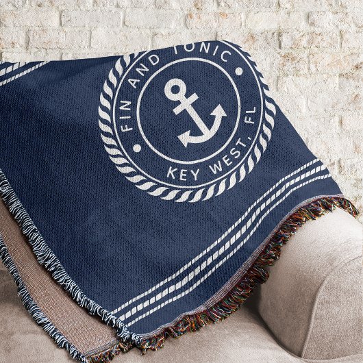 Couverture Nom du bateau Ancre bleu marine