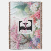 Couverture Nom du monogramme sur l'aquarelle Fleurs en pastel (devant Vertical)