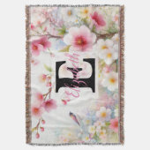 Couverture Nom du monogramme sur l'aquarelle Fleurs en pastel (devant Vertical)