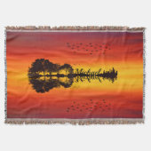 Couverture Nom guitariste orange moderne Aquarelle (Devant)